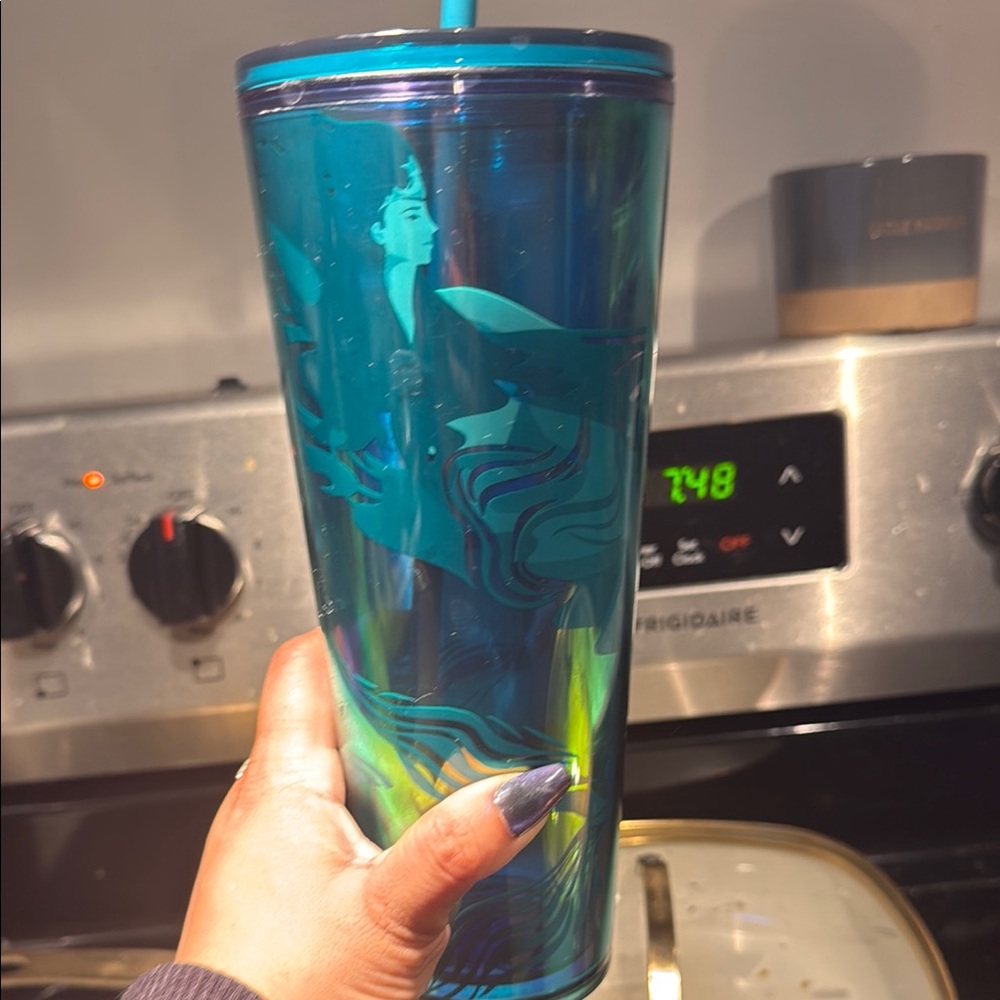 Starbucks Blue and Green Tumbler
